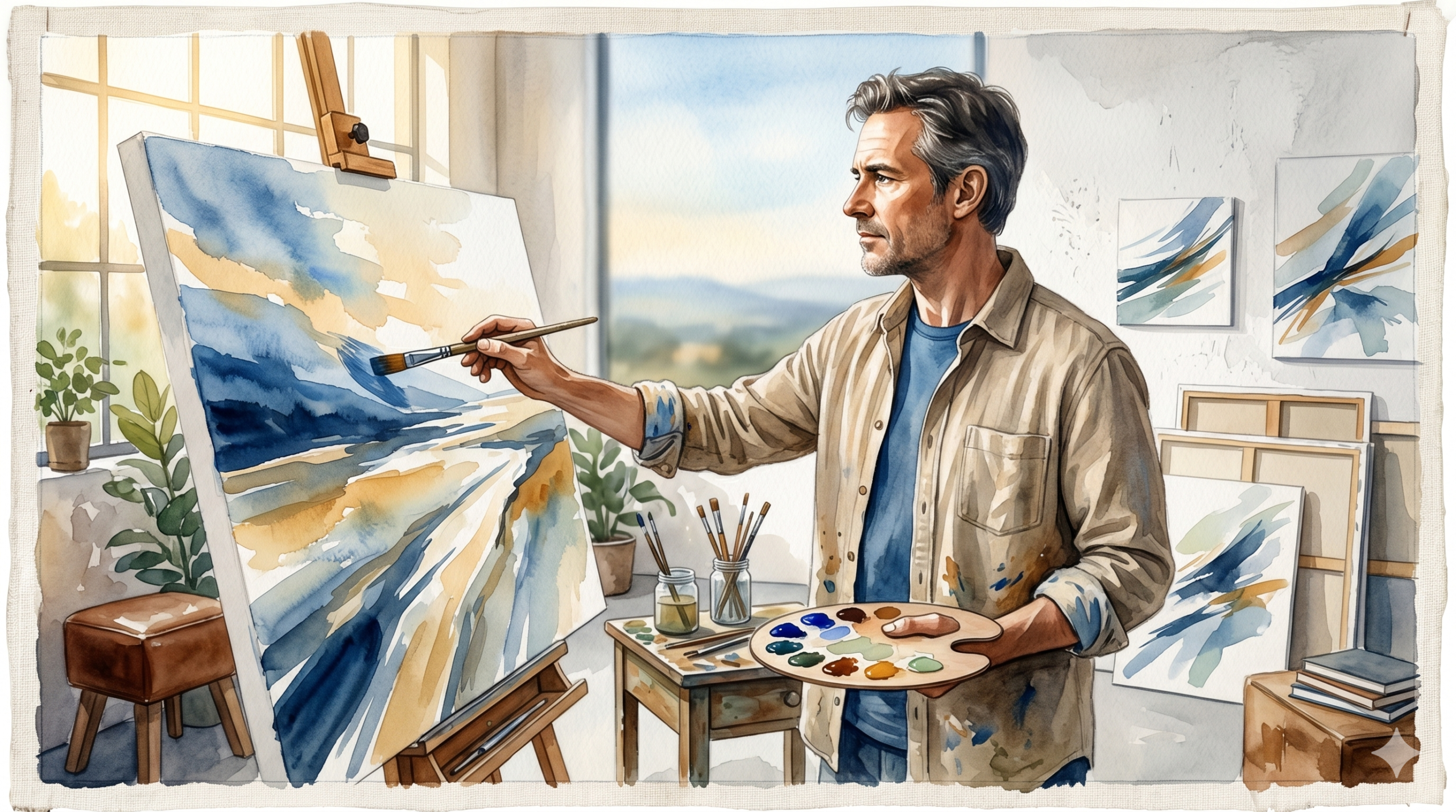 The Artist Who Looked Like a Monk About to Sell His Ferrari.